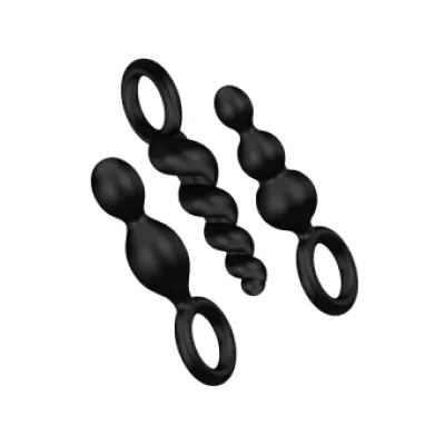 Satisfyer Anal Plugs Set 3 Pcs Black