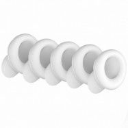 Satisfyer Number Two Silikon Sughuvud 5 Pack - White