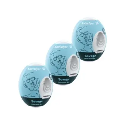 Satisfyer 3 Masturbator Eggs Savage