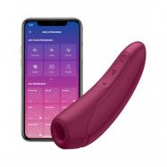 Satisfyer Connect: Curvy 1+, Air Pulse Stimulator + Vibration, röd