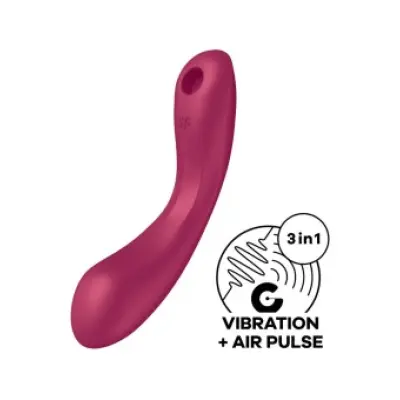 Satisfyer Curve Trinity 1 Air Pulse Vibration Red