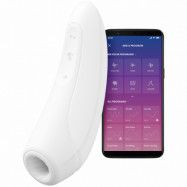 Satisfyer Curvy 1+ Appstyrd Vit Lufttrycksvibrator   - Vit