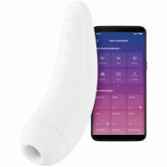 Satisfyer Curvy 2+ Appstyrd Vit Lufttrycksvibrator