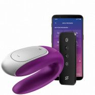 Satisfyer Double Fun Appstyrd Parvibrator - Lila