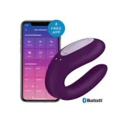 Satisfyer Double Joy Parvibrator, Lila