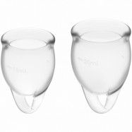 Satisfyer Feel Confident Menskopp Clear 2-pack - Clear