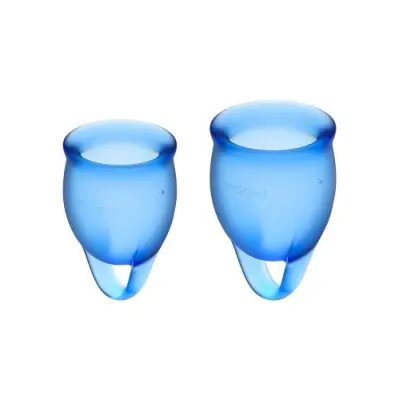 Satisfyer Feel Confident Menskopp, Mörkblå 2-pack