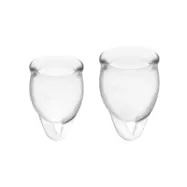 Satisfyer Feel Confident Menstrual Cup Clear 15 + 20 Ml