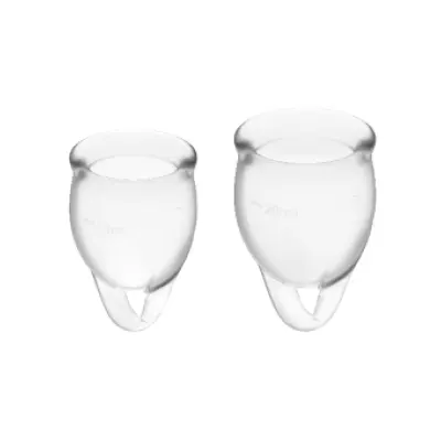 Satisfyer Feel Confident Menstrual Cup Clear 15 + 20 Ml