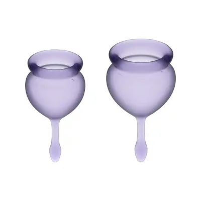 Satisfyer: Feel Good, Menstrual Cups, 2-pack, lila