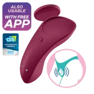 Satisfyer Sexy Secret - Röd - Trosvibrator med appstyrning