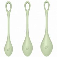 Satisfyer Yoni Power 2 Kegelbolls-set - Green