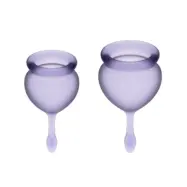 Satisfyer Feel Good Menstrual Cup Purple 15 + 20 Ml