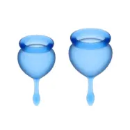 Satisfyer Feel Good Menstrual Cup Dark Blue 15 + 20 Ml