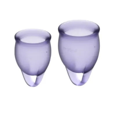 Satisfyer Feel Confident Menstrual Cup Purple 15 + 20 Ml