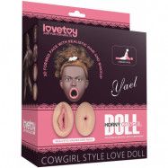 LoveToy: Cowgirl Style, Inflatable Love Doll, brun