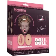 LoveToy: Cowgirl Style, Inflatable Love Doll, brun