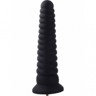 Hismith: KlicLok Ribbed Silicone Anal Dildo, 25 cm