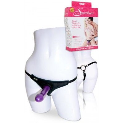 Bikini Strap-On & Dildo Set
