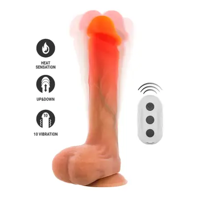 Bradley Vibrating Dildo With Heat Effect 21 cm