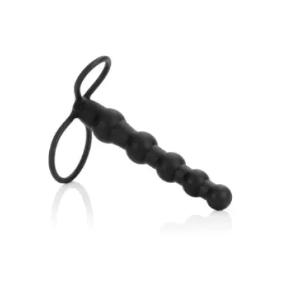 CalExotics Beaded Dual Penetrator BLACK
