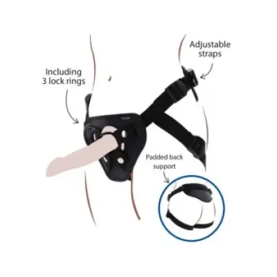 GET REAL - STRAP-ON DELUXE HARNESS BLACK