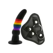 Colourful Love Dildo with Strap-On