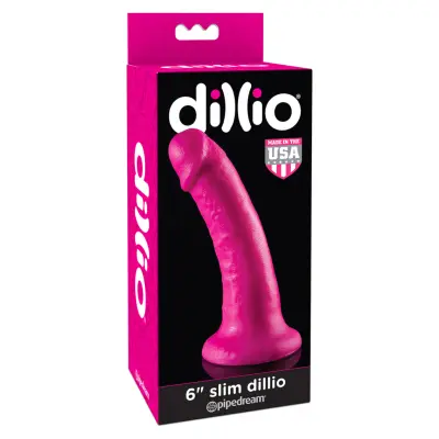 DILDO SLIM 6 INCH PINK