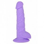 DIX DONG W SUCTION CUP 8" PURPLE - 19 cm dildo