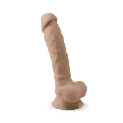 Dual Density Dildo med pung 20 cm
