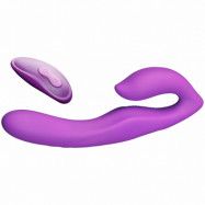 Fantasy for Her Strapless Strap-on med Vibrator - Purple