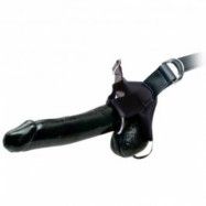 Fetish Fantasy Extreme Hollow Strap-on Svart 30 cm - Svart