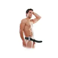 Fetish Fantasy Series 19 Cm Vibrating Hollow Strap-On Black