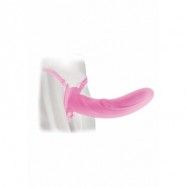 FF ELITE 8" HOLLOW STRAP-ON PINK