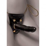 FF GOLD VIBRATING STRAP ON SET