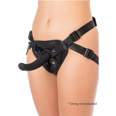 Hidden Desire Back Support Strap-On Black