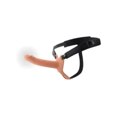 HIDDEN DESIRE - INFERNO VIBRATING PENIS SLEEVE STRAP-ON 18 CM