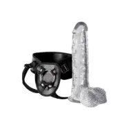 Crystal Clear Strap-On with Harness