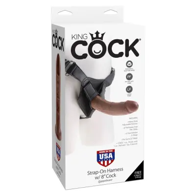 KING COCK STRAP-ON HARNESS W/8