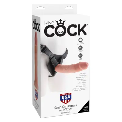 KING COCK STRAP-ON HARNESS W/9