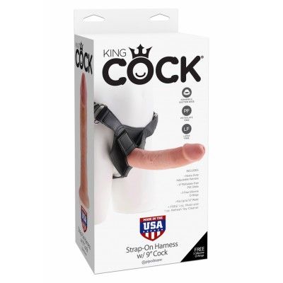 KING COCK STRAP-ON HARNESS W/9