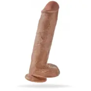 King Cock With Balls (Färg: Mörk brun)