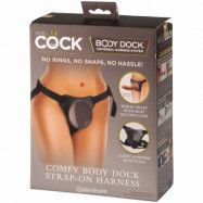 King Cock Elite Comfy Body Dock Strap-On-Sele - Black