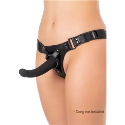 Hidden Desire Seductive Thong Strap-On Black