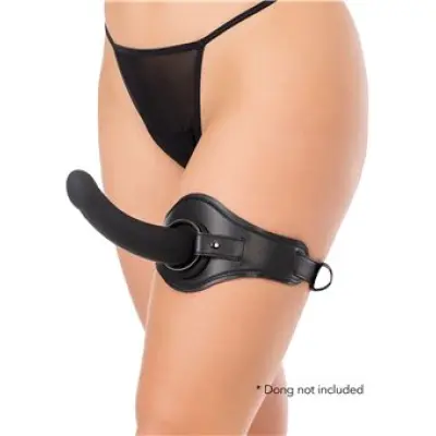 Hidden Desire Thigh Strap-On Black
