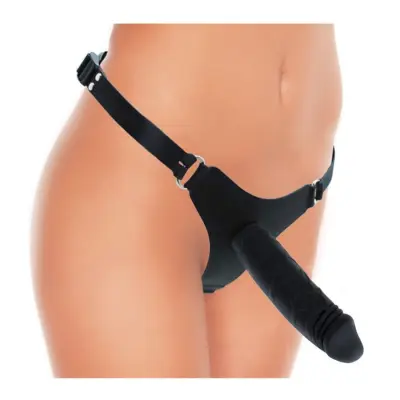 Latex Play Strap-on with Dildo - Medium
