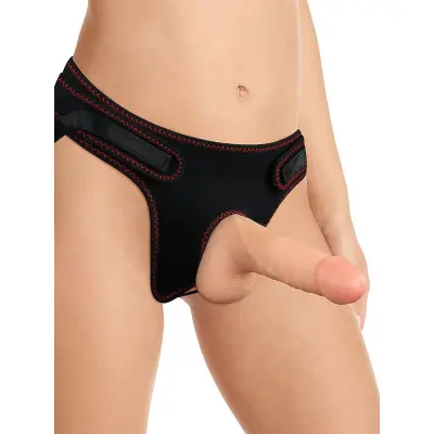 LoveToy: Easy StrapOn Set, 18 cm, ljus