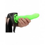 Ouch! Glow in the Dark: Curved Hollow Strap-On, 20 cm