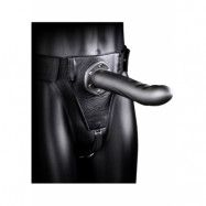 Ouch! Gunmetall Hollow Strap-On 20 cm