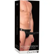 Ouch!: Hollow Design Strap-On, svart